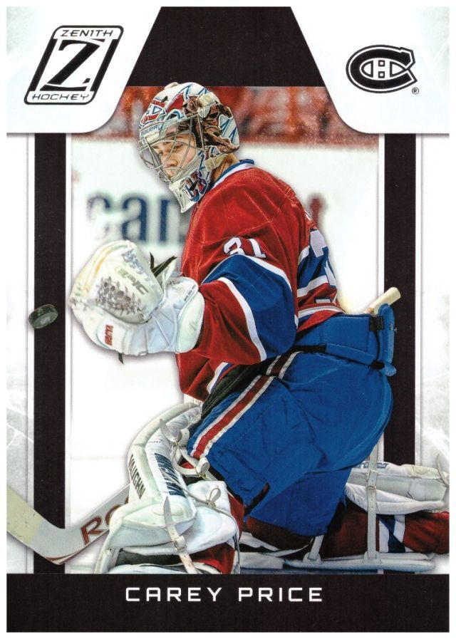 Mv CAREY PRICE Canadiens 10-11 Zenith #228 5 x 7"
