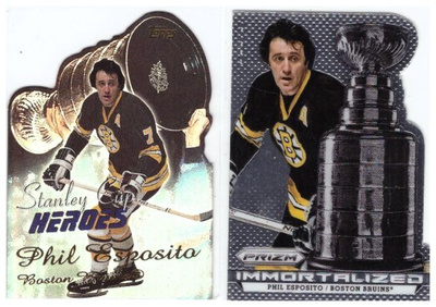 2 x PHIL ESPOSITO Bruins, ErikoisKortteja