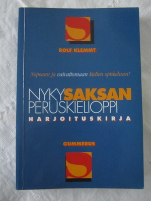 Rolf Klemmt / Nykysaksan peruskielioppi Harjoituskirja