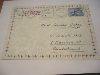 1966 Hki lentopostikuori Saksaan