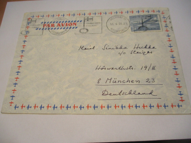 1966 Hki lentopostikuori Saksaan