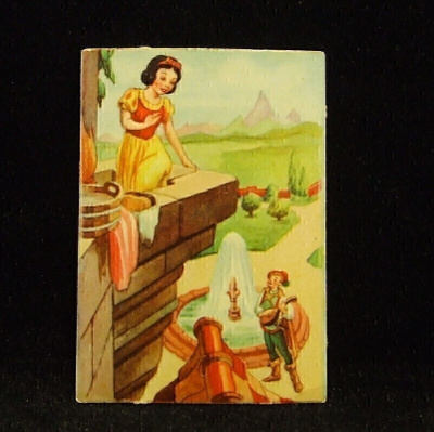 Vanha Disney Lumikki ja 7 kääpiötä kiiltokuva 1930-40 lukua