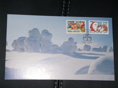 Joulu 1990 FDC kortti