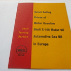 Shell Euroopan vähittäismyyntihinnasto 1957 - pikkukuva 1