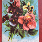 Kukkakimppu, sign?, taittokortti, kulkenut - pikkukuva 1
