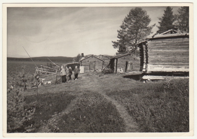 Muonio Keimiönniemi kalamajoja 1959 Lappi