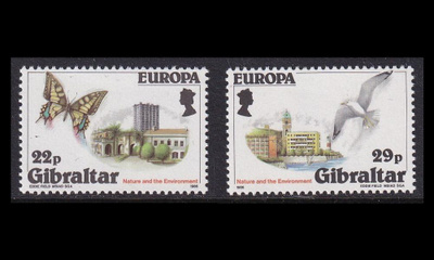 Gibraltar 503-4 ** Europa luonnonsuojelu (1986)