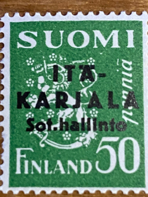 ITÄ-KARJALA 50 PENNIÄ** (TERÄVÄ A)