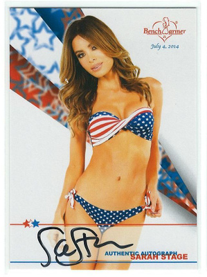 Bench Warmer 2013 4th Of July Autograph Sarah Stage