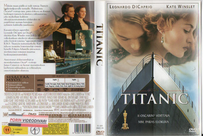 Titanic (5 156) K -FI- DVD suomik. leonardo dicaprio 1997 1