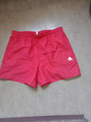 Adidas miesten uimahousut/shortsit L-koko, punainen.