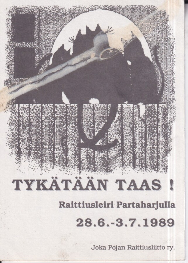 Pieksämäki, Partaharju, Raittiusleiri  1989  ,e116