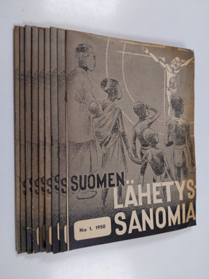 Suomen lähetyssanomia vuosikerta 1950 (1-8, 10-12 ; puutt...