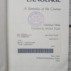Christian Metz - Film Language: A Semiotics of the Cinema - pikkukuva 3