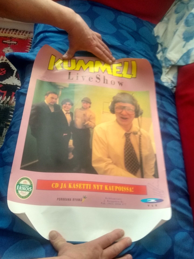 Kummeli live show juliste 1990-luvulta + 3 nimikirjoitusta!