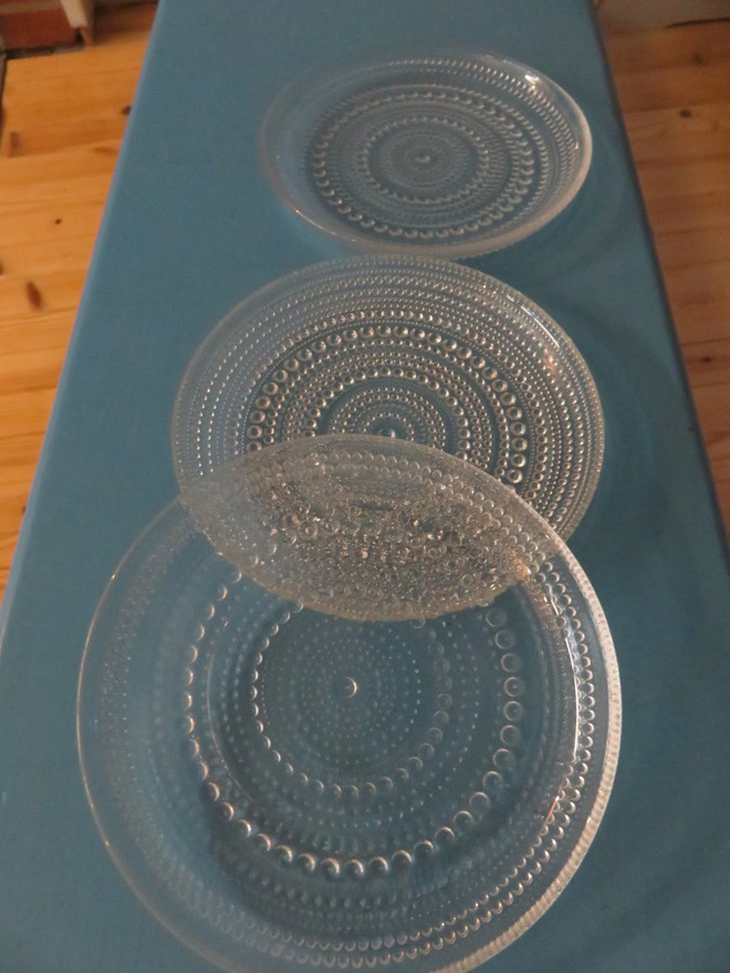 IITTALA KASTEHELMI  Lautanen 17 cm  Kirkas 3 kpl