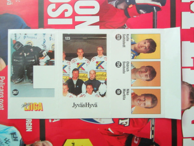 JYVÄSHYVÄ 93-94 STICKERS ARKKI