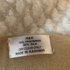 R&R sininen / beige pashmina huivi - pikkukuva 5