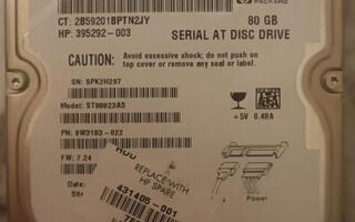 Seagate Momentus 5400.2 80 GB -kiintolevy