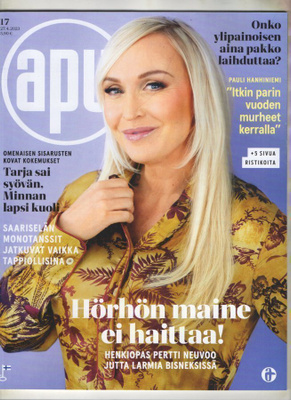 APU n:o 17 2023 Jutta. Tarja & Minna. Pauli. Monotanssit.