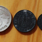 NATSISAKSA  2 Reichsmark 1938 Hopea,  10,1 Rpf Hakaristi - pikkukuva 1