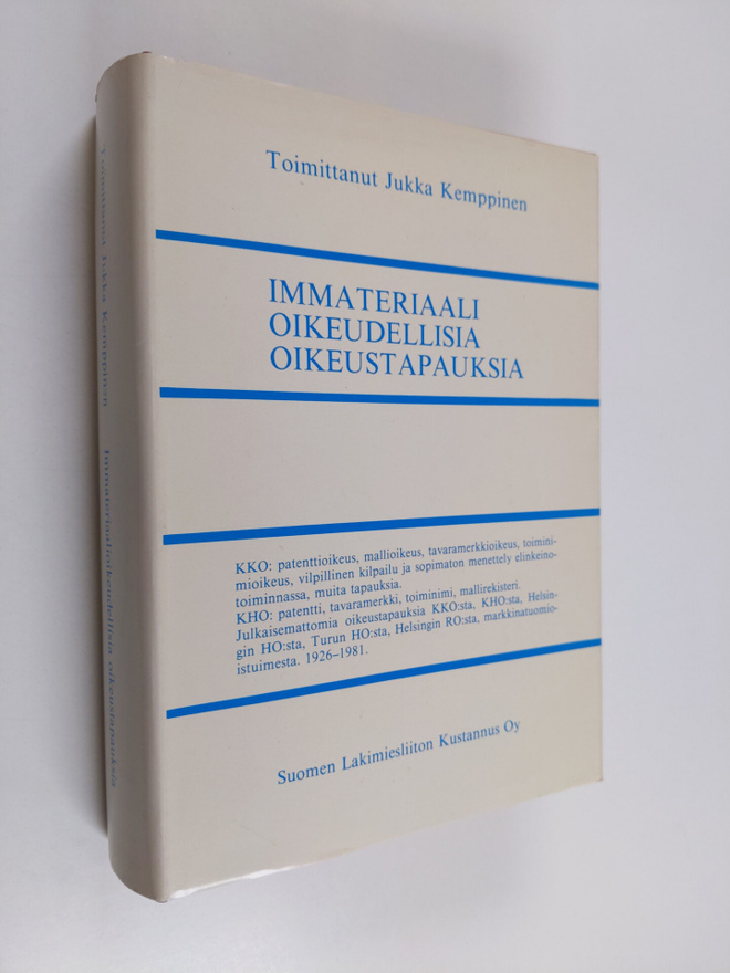 Immateriaalioikeudellisia oikeustapauksia
