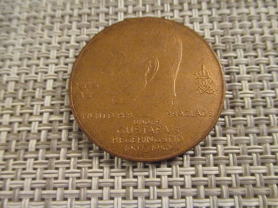 Gustaf V :s Regeringstid 1907-1950 mitali 1977.