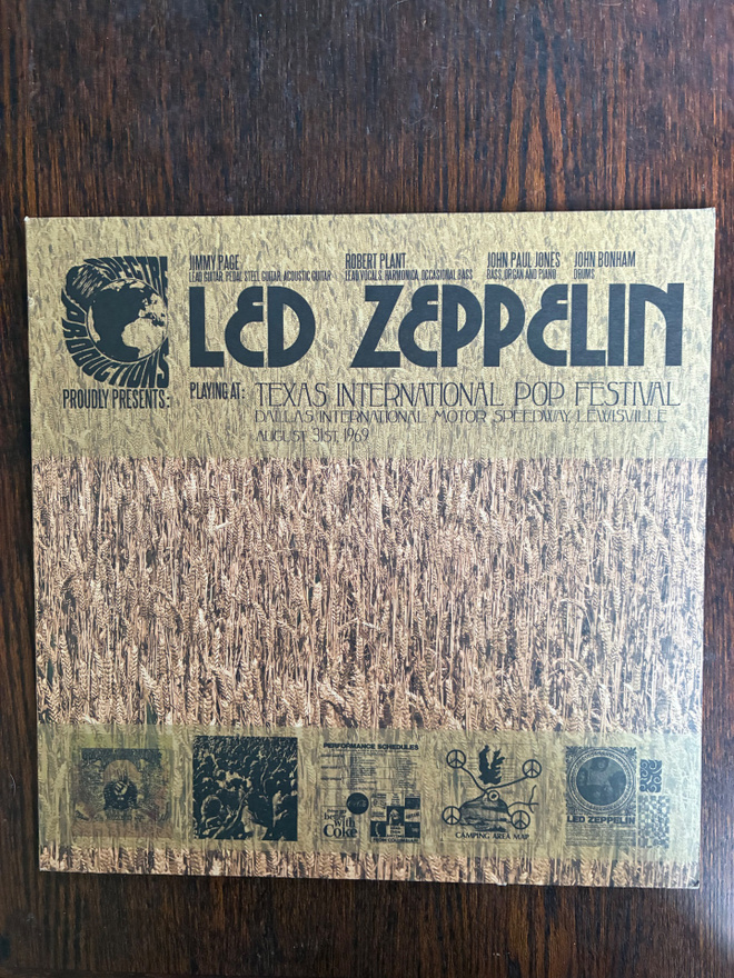 Led Zeppelin Texas International pop festival