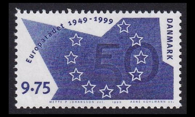 Tanska 1213 ** Euroopanneuvosto 50v (1999)