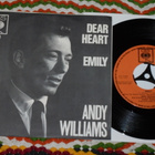 7" ANDY WILLIAMS - Dear Heart - single 1964 pop EX - pikkukuva 2
