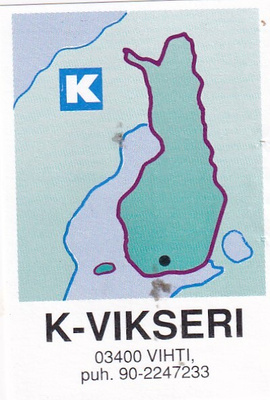 Vihti, K-Vikseri . Kesko, Kartta , s80