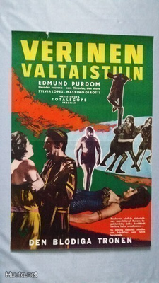 Verinen valtaistuin Vanha Elokuvajuliste