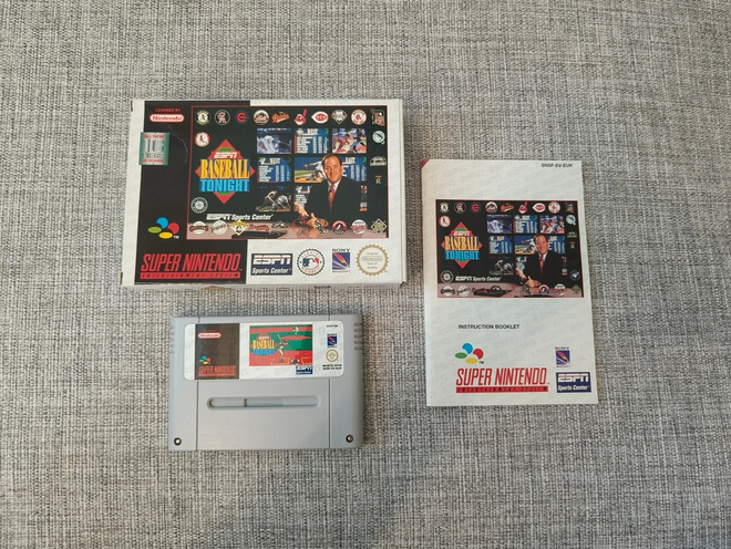 SNES: ESPN Baseball Tonight (CIB, Suomiohjeet)