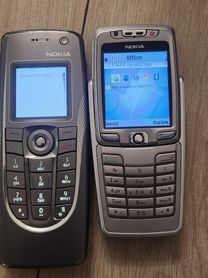 2kpl Nokia E70-1 ja 9300i puhelinta