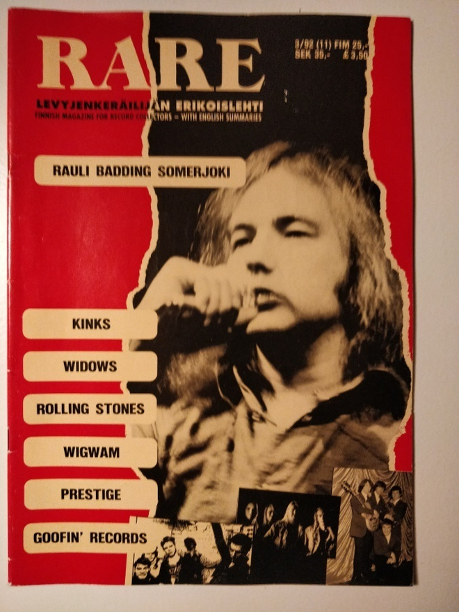 Rare levynkeräilijän  erikoislehti 3/92 (11)