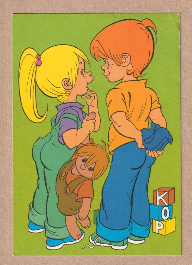 Kansallis-Osake-Pankin postikortti 1979
