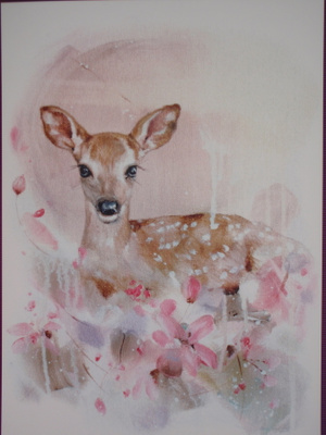 Mainelakeus bambi katselee tarkkaavaisena