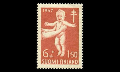 337 ** Tuberkuloosi 6mk+1,50mk (1947)