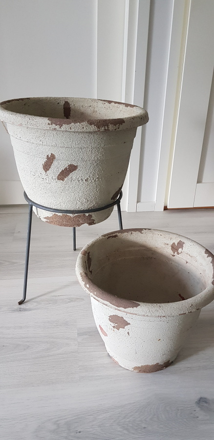 Parvekeruukku / Kukkaruukku / Ruukku x 2 kpl + teline