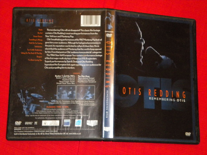 DVD - OTIS REDDING - Remembering Otis - 1966-67 soul EX+