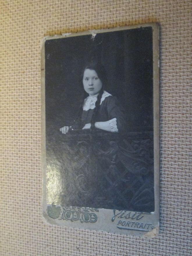 pieni vintage pahvivalokuva