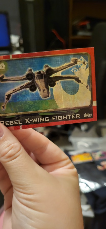 Rebel X-Wing Fighter Topps star wars holo kortti