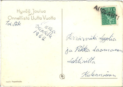 RIVILEIMA AHOLAHTI /SAVONLINNA-LUHTISILTA