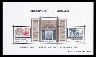 Monaco 2232-4BL67 ** Raha- ja postimerkkimuseo (1995)