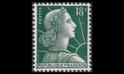 Ranska 1208_II ** Käyttösarja Marianne tyyppi II (1958)