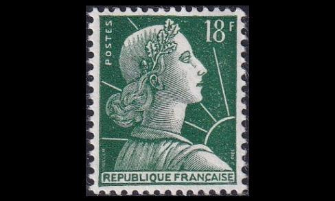 Ranska 1208_II ** Käyttösarja Marianne tyyppi II (1958)