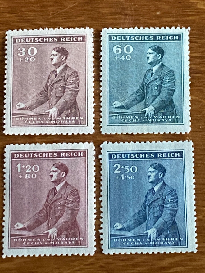 BÖHMEN MÄHREN 1942 ADOLF HITLERIN 53.SYNTYMÄPÄIVÄ SARJA**