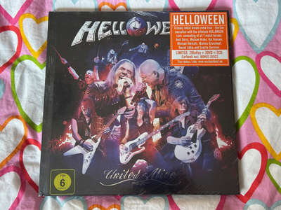HELLOWEEN - UNITED ALIVE 2 BLURAY 3 DVD 3CD EARBOOK *UUSI*