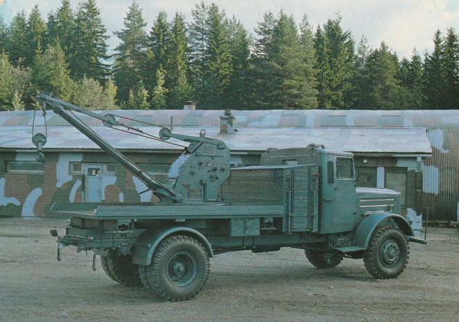 AUTOKORTTI - KORJAAMOAUTO BÛSSING-NAG vm 1943