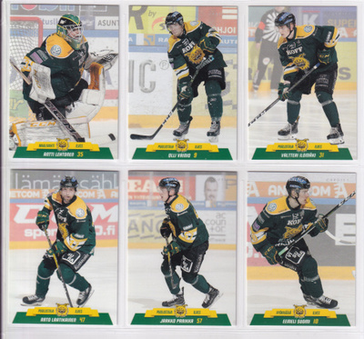2017-18 Cardset Series 1 Ilves Team Set 12 korttia (25-36)